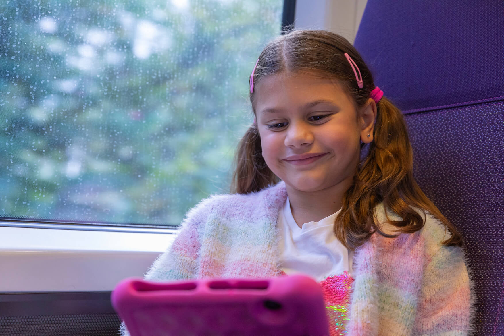 Child on Heathrow Express